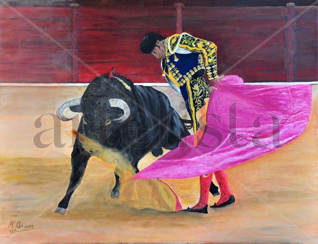 El Maestro Oil Canvas Figure Painting