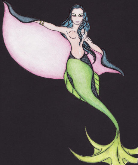 Sirena con cola de estrella 