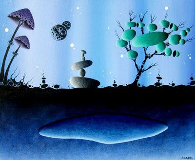 Paisatge amb arbre Acrílico Lienzo Paisaje