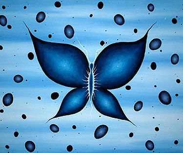 Mariposa Astral Acrylic Canvas Landscaping
