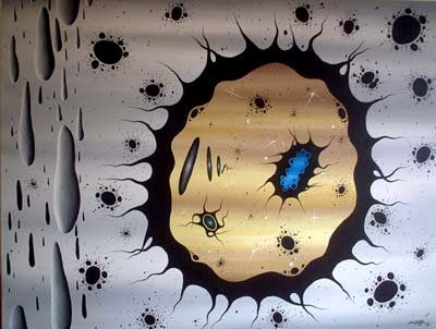 Galaxia Acrílico Lienzo Paisaje