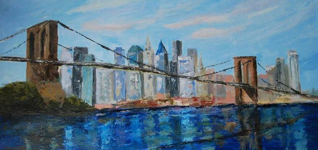 New York Acrylic Canvas Landscaping