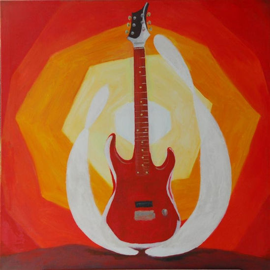 Guitarra Oil Canvas Others