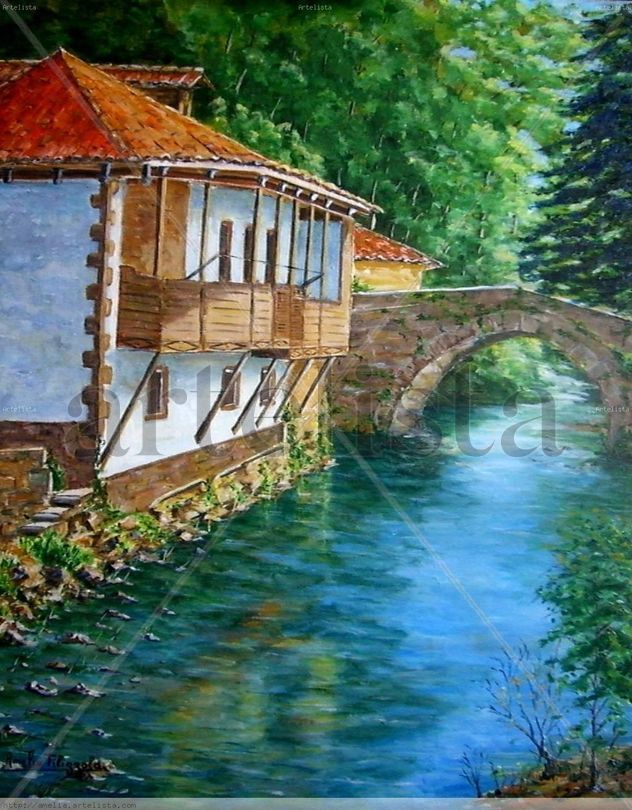 Casas típicas. Covadonga, Asturias