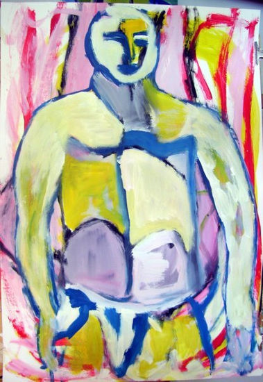 Superhumano Acrylic Paper Figure Painting