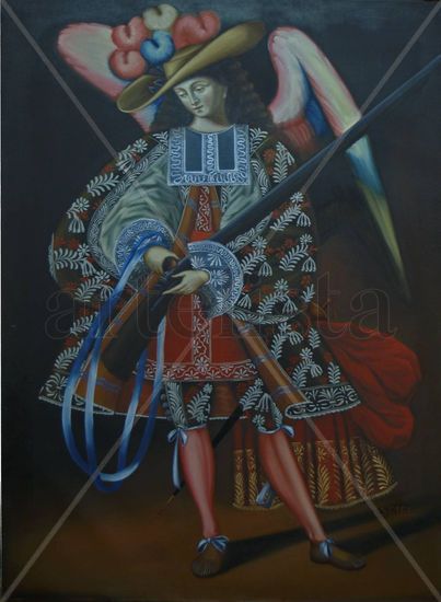 Arcabucero Esriel Oil Canvas Figure Painting