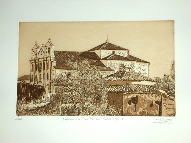 Iglesia de San Pedro (Valdunquillo) Aguafuerte