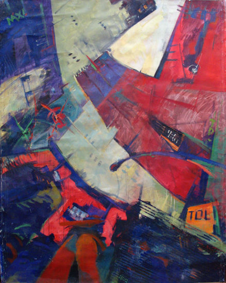 Desde Abajo. Oil Canvas Figure Painting