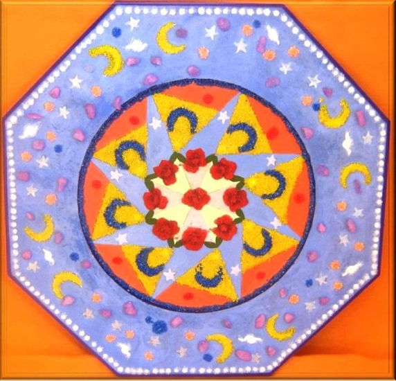 Mandala com areia colorida R$35,00 Acrylic Others Others