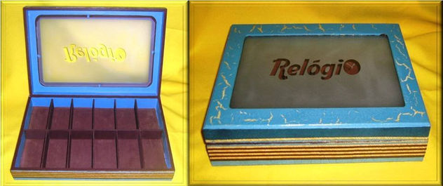 Porta relógio azul R$36,00