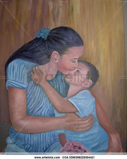 Maternidad I Mixed media Canvas Portrait