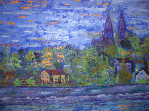 Visehat . Praha Oil Canvas Landscaping