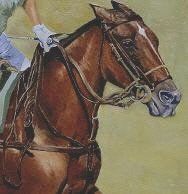 Detalle del cuadro "CABALLO DE POLO"