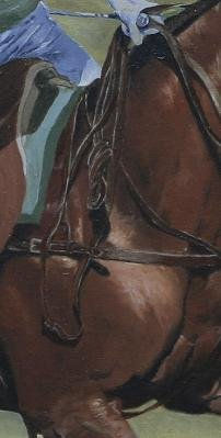 Detalle del cuadro "CABALLO DE POLO" 