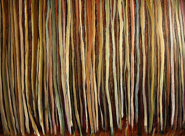 Composición con troncos