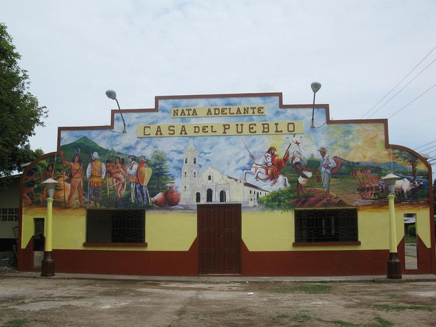 Primer mural histórico de Natá de los Caballeros Acrílico Otros Paisaje