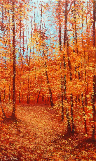 FAGEDA JORDÀ (OLOT) Acrylic Canvas Landscaping