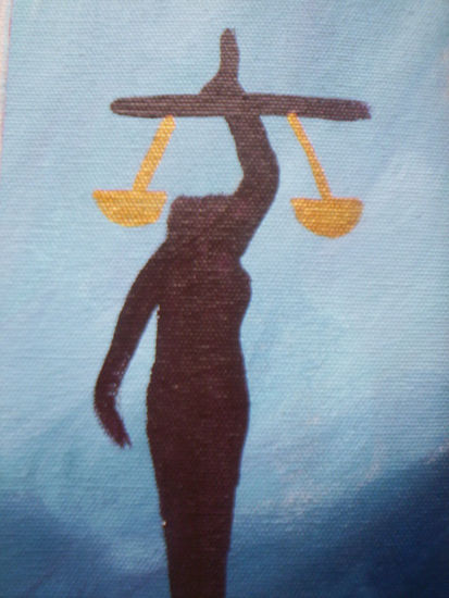 negra justicia Acrylic Canvas