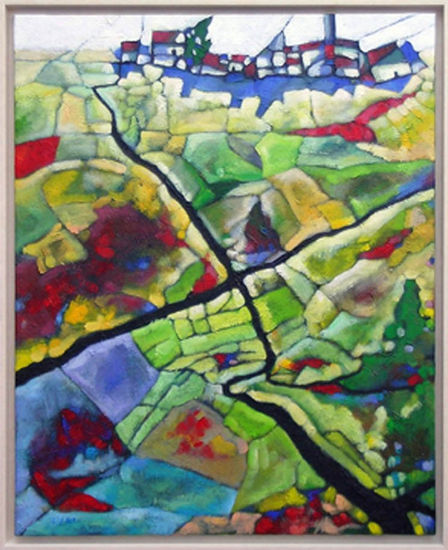 El cruce II Acrylic Canvas Landscaping