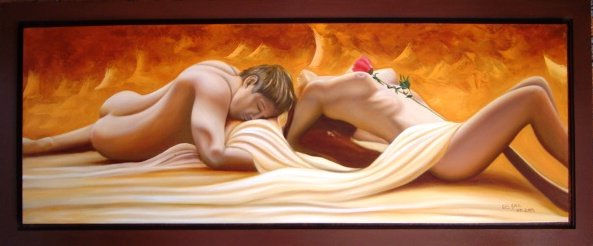 Los Amantes Oil Canvas Nude Paintings