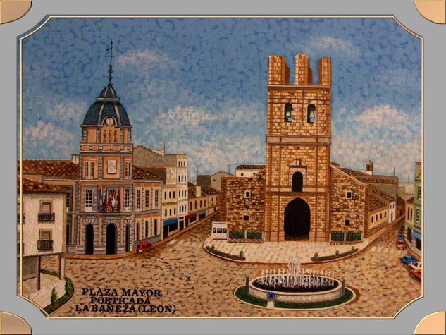 La Bañeza Oil Canvas Landscaping