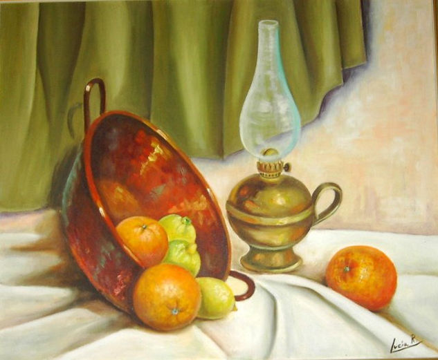 Quinque y naranjas Oil Canvas Still Life Paintings