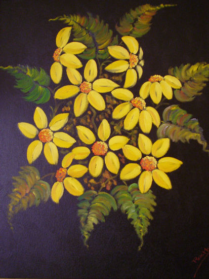 LUZ Y COLOR Oil Canvas Floral Painting