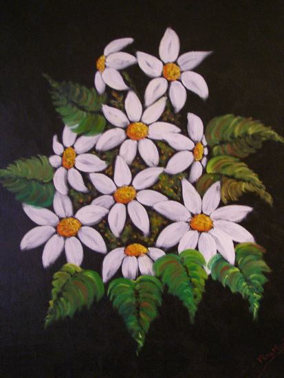 LUZ Y OSCURIDAD Oil Canvas Floral Painting