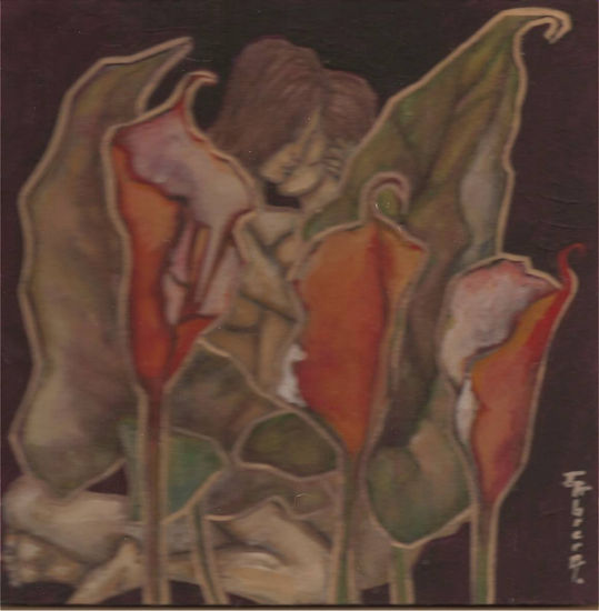 El jardín del Eden Acrylic Panel Figure Painting