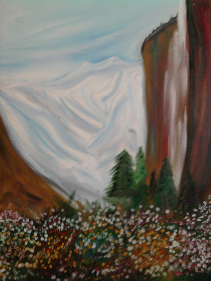 PRIMAVERA EN LAS MONTAÑAS Oil Canvas Landscaping