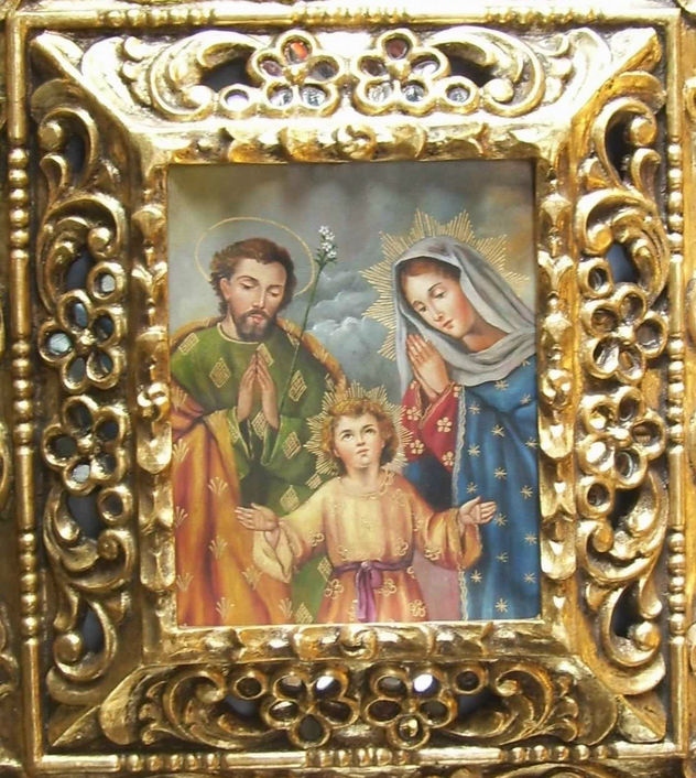 La Sagrada Familia -  Pintura Colonial