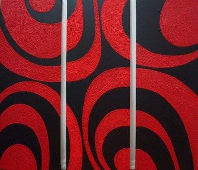 sicodelico rojo negro