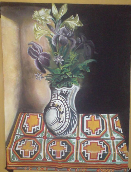 orquideas Oil Canvas Floral Painting