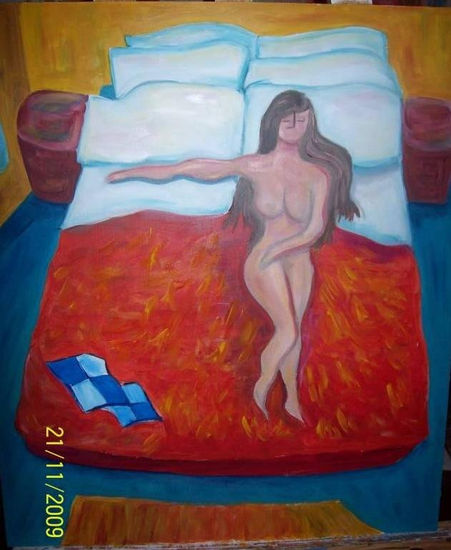 Lonelywoman Óleo Tabla Desnudos