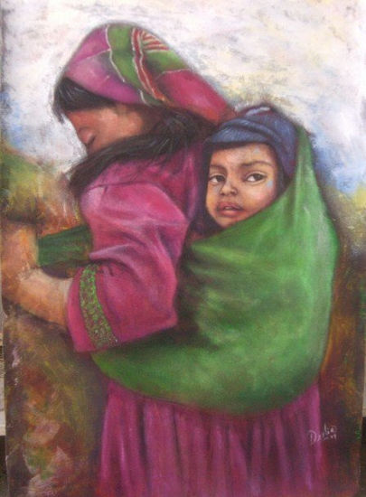 madre lenca Oil Canvas Landscaping