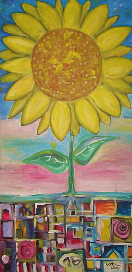 el girasol tematico Oil Canvas Landscaping