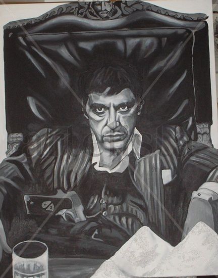 Retrato de Al Pacino Oil Canvas Portrait