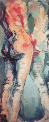 La pareja 2 Oil Canvas Nude Paintings