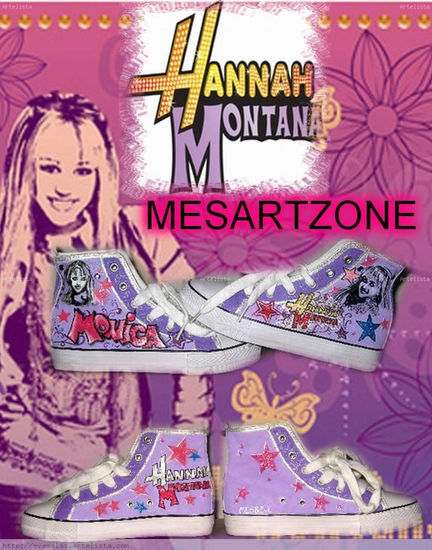 Hanna Montana Acrílico Tela Otros