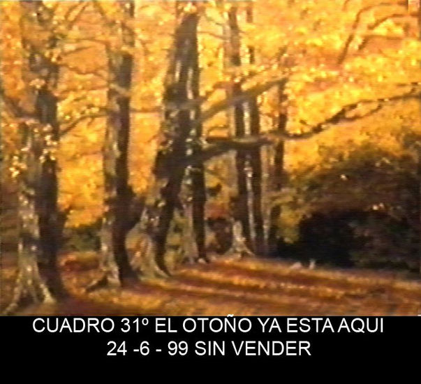 el otoño ya esta aqui Oil Canvas Landscaping