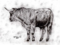 Toro de perfil