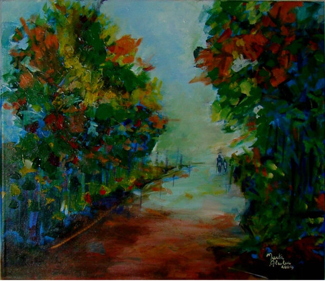 Camino al cielo Acrylic Canvas Landscaping