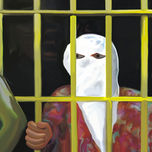 Serie "Irak, destrucción +IVA". Pintura digital en torno a la barbarie guerrera contra los civiles que habitan Irak. "Se revolvió el estómago, lo único que podía hacer era pintar... y manifestarme". thumbnail 2
