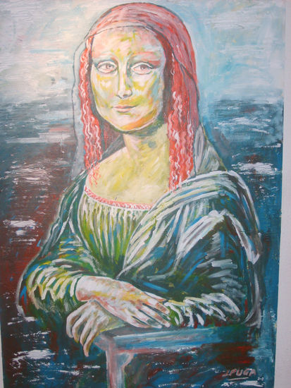 mona lisa Acrylic Canvas Portrait