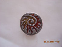 Anillo de plata sol...