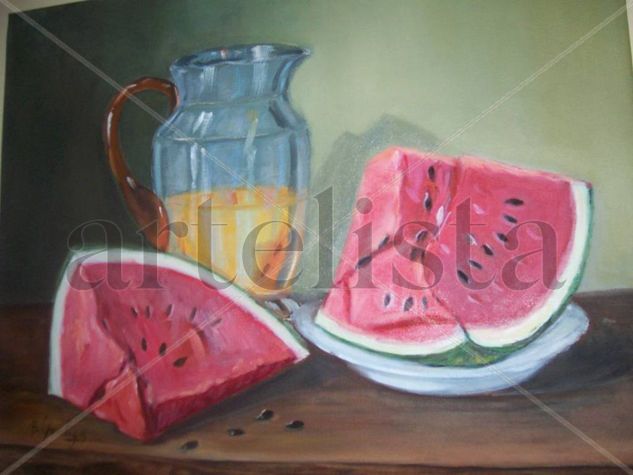 Sabores de verano Oil Canvas Still Life Paintings