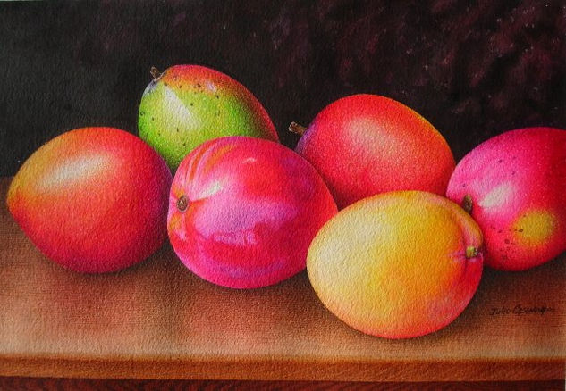 mangos Watercolour Paper Still Life Paintings