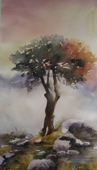 Dominando el paisaje Watercolour Canvas Landscaping