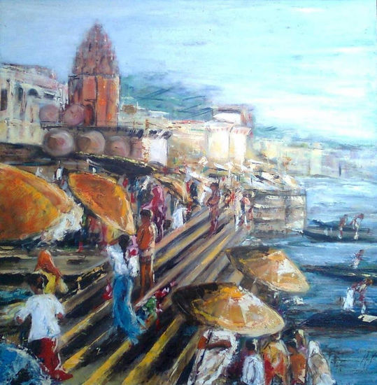 GANGES Oil Canvas Landscaping