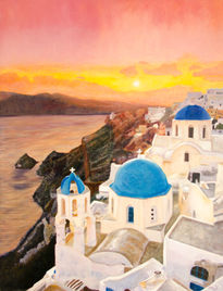 Atardecer en Santorini